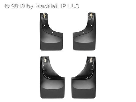 WeatherTech 04-08 Ford F-150 No Drill Mudflaps - Black - 110002-120002