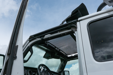 Bestop 18-26 Jeep Wrangler JL 20-26 Jeep Gladiator Sunscreen (For Sunrider For Hardtop) - 52407-11