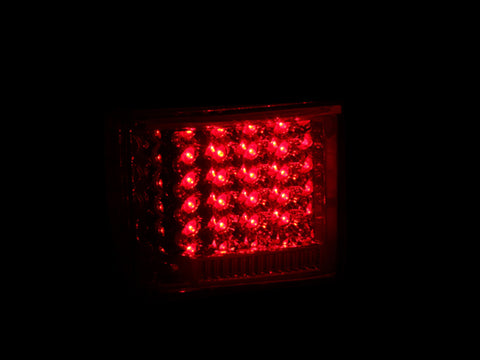 ANZO 2007-2014 Ford Expedition LED Taillights Red/Clear - 311108