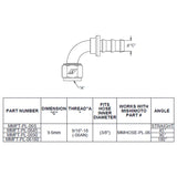Mishimoto Straight Push Lock Fitting - 6AN - MMFT-PL-6S
