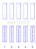 King Engine Bearings General Motors Duramax Diesel (Size +0.25mm) Main Bearing Set - MB5724CP0.25