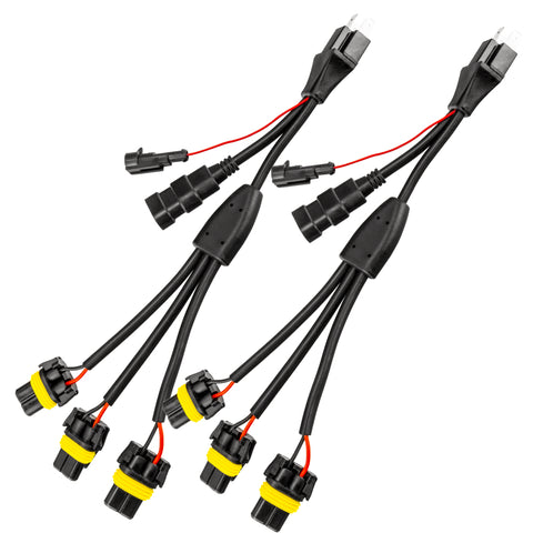 Oracle Vector H4 Headlight Wiring Harness (Pair- Euro Export Model) - 5831-504