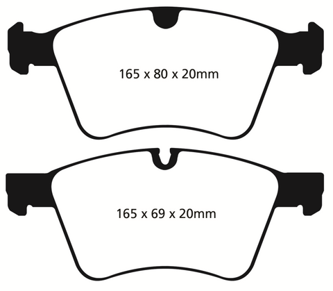 EBC 08-10 Mercedes-Benz GL320 3.0 TD (373mm Front Rotors) Redstuff Front Brake Pads - DP31860C