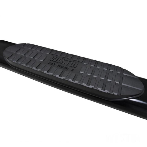 Westin 19-21 Chevrolet Silverado Crew Cab PRO TRAXX 6 Oval Nerf Step Bars - Black - 21-64135