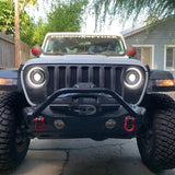Oracle Oculus Bi-LED Projector Headlights for Jeep JL/Gladiator JT - Matte Blk - 5500K - 5839-504