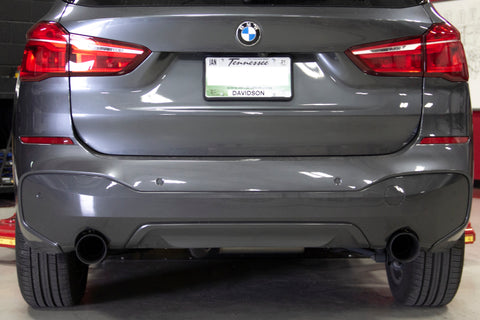 Dinan 16-23 BMW X1/X2 xDrive28i (F48/F39) Valved Axleback Exhaust System - Black Tips - D660-0089-BLK