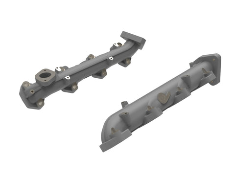 aFe BladeRunner Ported Ductile Iron Exhaust Manifold Ford Diesel Trucks 11-14 V8-6.7L (td) - 46-40174