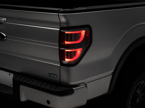 Raxiom 09-14 Ford F-150 G2 LED Tail Lights- Chrome Housing (Smoked Lens) (Styleside) - T542877