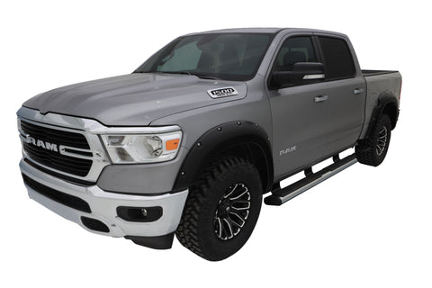Bushwacker 19-22 Ram 1500 (Excl. Rebel/TRX) 76.3 & 67.4in Bed Pocket Style Flares 4pc Set - Black - 50924-02