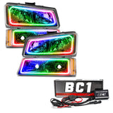 Oracle Chevy Silverado 03-06 Square Dual Halo Kit - ColorSHIFT w/ BC1 Controller - 3959-335