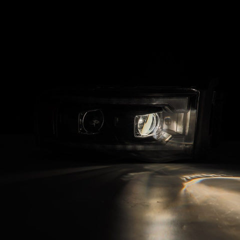 AlphaRex 02-05 Dodge Ram 1500 PRO-Series Projector Headlights Plank Style Chrome w/Seq Signal - 880571