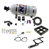Nitrous Express Dry Dual Stage Billet Crossbar Plate System 100-1000hp (4500 Flange) w/10lb Bottle - 66247-10