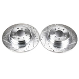Power Stop 1995 BMW 740i Rear Evolution Drilled & Slotted Rotors - Pair - EBR422XPR