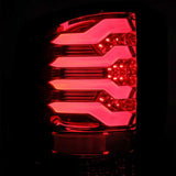 AlphaRex 14-18 Chevrolet Silverado 1500 PRO-Series LED Tail Lights Red Smoke - 620020