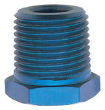 Russell Performance 1/2in Male to 1/4in Female Pipe Bushing Reducer (Blue) - 661590