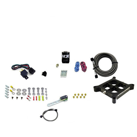 Nitrous Express Dry Single Entry Billet Crossbar Plate System 100-500hp (4150 Flange) w/o Bottle - 66142-00