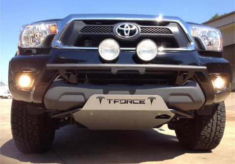 N-Fab Light Bar 12-15 Toyota Tacoma - Tex. Black - Light Tabs w/o License Plate Tabs - T124LB-TX
