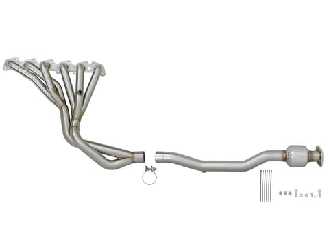 aFe Twisted Steel Long Tube Header/Connection Pipes Street Series 01-16 Nissan Patrol (Y61) V8 4.8L - 48-36109-YC