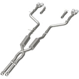 MagnaFlow Cat-Back, SS, 2.5in, Quad Split Rear 3.5in Tip 2015 Dodge Challenger 3.6L V6 - 19217