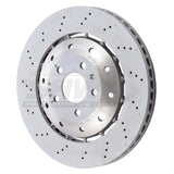 SHW 08-12 Audi R8 4.2L (Excl Ceramic Brakes) Front Drill-Dimp Lightweight Brake Rotor (420615301D) - AFX44215