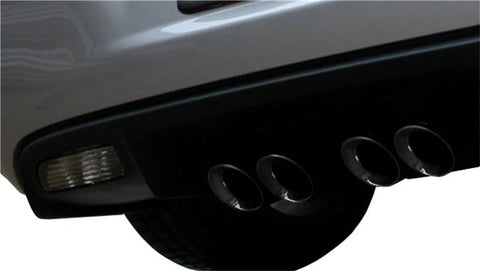 Corsa 2005-2007 Chevrolet Corvette C6 6.0L V8 Black Sport Axle-Back Exhaust - 14169BLK