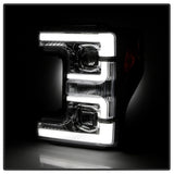 Spyder 17-18 Ford F250/F350/F450 Halogen Model Only -White Light Bar- Chrome- PRO-YD-FS17HALSI-C - 5087843