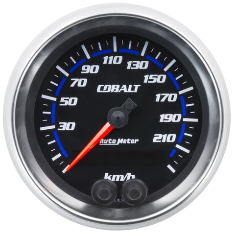 Autometer Cobalt Gauge Speedometer 3 3/8in 225Km/H GSP Cobalt - 6280-M