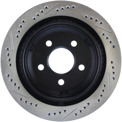 StopTech 98-02 Chevrolet Camaro / Pontiac Firebird/Trans Am Slotted & Drilled Rear Left Rotor - 127.62065L