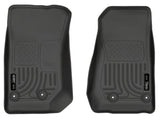 Husky Liners 14 Jeep Wrangler 2/4 Door Weatherbeater Black Front Floor Liners - 18041
