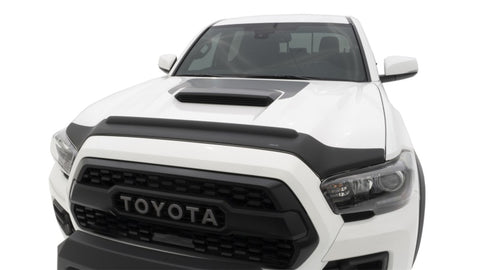 AVS 16-18 Toyota Tacoma Aeroskin II Textured Low Profile Hood Shield - Black - 436079