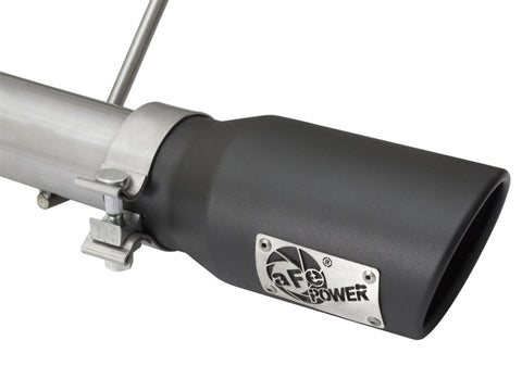 aFe Rebel Series CB 2.5in Dual Center Exit SS Exhaust w/ Black Tips 07-15 Jeep Wrangler 3.6L/3.8L V6 - 49-48056-B
