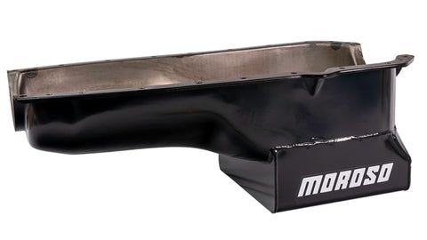 Moroso 65-Up Oldsmobile V-8 (330-455) Deep Wet Sump 7qt 8.5in Steel Oil Pan - 20480