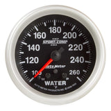 AutoMeter Gauge Water Temp 2-5/8in. 260 Deg. F Stepper Motor W/ Peak & Warn Sport-Comp II - 7655