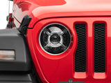 Raxiom 18-22 Jeep Wrangler JL/ JT 9-Inch LED Headlights w/ DRL and Halo- Black Housing (Clear Lens) - J137646