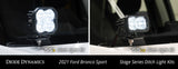 Diode Dynamics 2021 Ford Bronco Sport Stage Series 2in LED Ditch Light Kit - Pro White Combo - DD7144