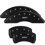 MGP Rear set 2 Caliper Covers Engraved Rear Tiffany Snake Black finish silver ch - 10203RSBYBK
