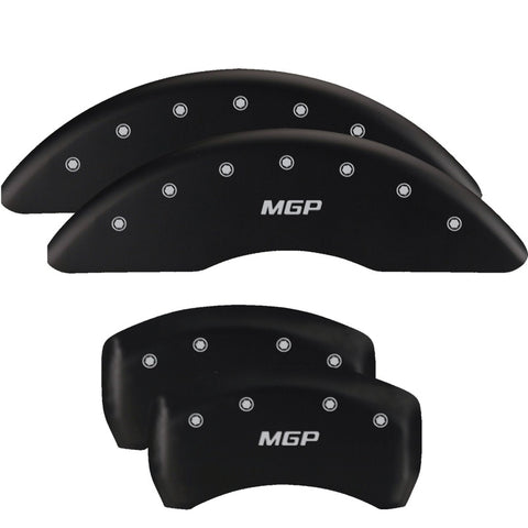 MGP Rear set 2 Caliper Covers Engraved Rear Tiffany Snake Black finish silver ch - 10203RSBYBK