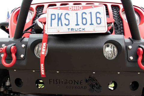 Fishbone Offroad 2018+ Jeep JL/Gladiator Wrangler JL/Gladiator Front Winch Bumper - Black Powdercoat - FB22178