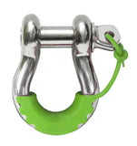 Daystar Fluorescent Green Locking D Ring Isolator Pair - KU70058FG