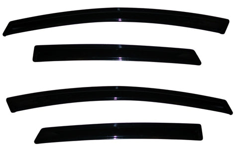 AVS 09-18 Ford Fiesta (Sedan & Hatch) Ventvisor Outside Mount Window Deflectors 4pc - Smoke - 94547