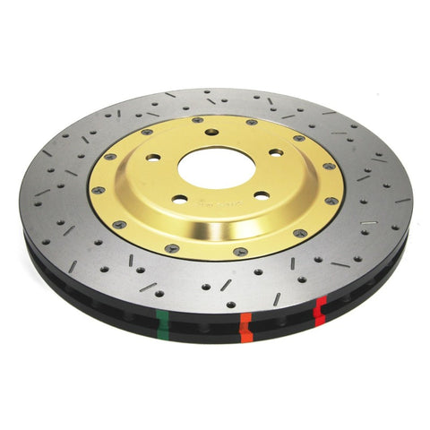 DBA 05-12 Corvette C6 w/Z06 pkg Front Drilled & Slotted 5000 Series 2 Piece Rotor Assembled w/ Gold - 52992GLDXS