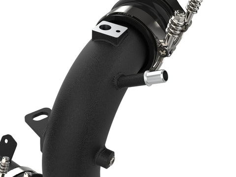 aFe 21-22 Ford Bronco V6-2.7Ltt BladeRunner 2.75in Alum Cold Charge Pipe - Black - 46-20589-B