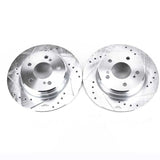 Power Stop 04-08 Chrysler Crossfire Rear Evolution Drilled & Slotted Rotors - Pair - EBR238XPR