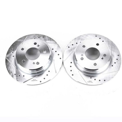 Power Stop 04-08 Chrysler Crossfire Rear Evolution Drilled & Slotted Rotors - Pair - EBR238XPR