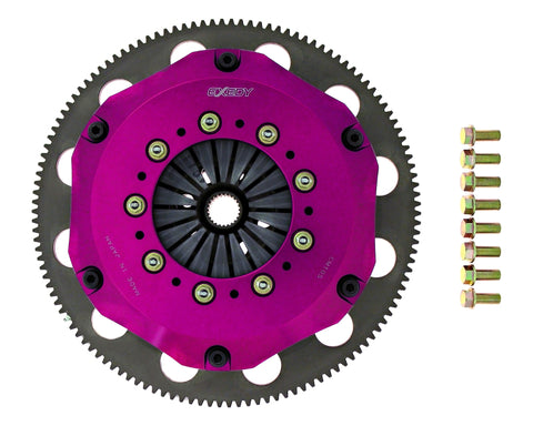 Exedy 1990-1996 Nissan 300ZX Turbo V6 Hyper Triple Carbon-R Clutch Rigid Disc Push Type Cover - NM063SBMC
