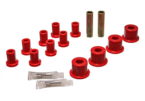 Energy Suspension Rear Spring And Shackle Bushing - Red - 5.2105R