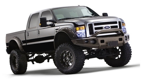 Bushwacker 08-10 Ford F-250 Super Duty Cutout Style Flares 2pc - Black - 20047-02