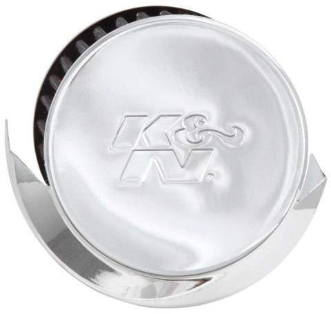 K&N 1in Flange L x 3in OD x 2.5in Height Clamp On Crankcase Vent Filter - 62-1516