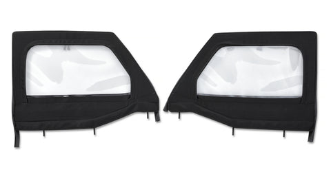 Bestop 20-26 Jeep Gladiator / 18-26 Wrangler JL Element Upper Doors (Front Black Twill) - 51742-17