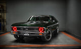 Oracle Pre-Installed Lights 7 IN. Sealed Beam - Red Halo - 6905-003